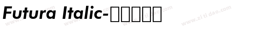 Futura Italic字体转换